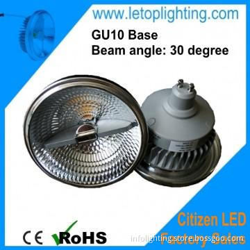 Super warm white High CRI 88Ra  GU10 base 15W Citizen AR111 led light